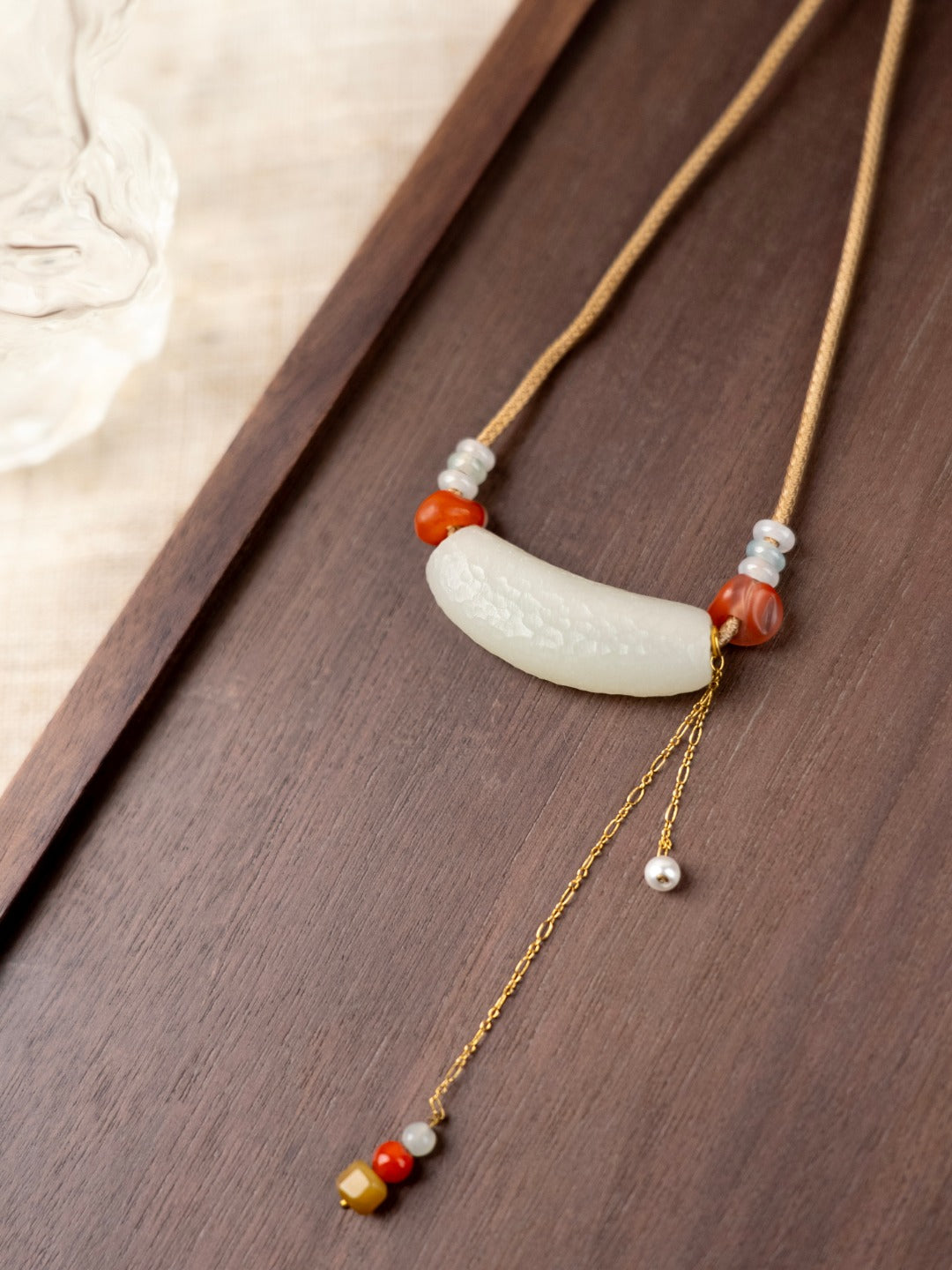 Crescent Jade Pendant