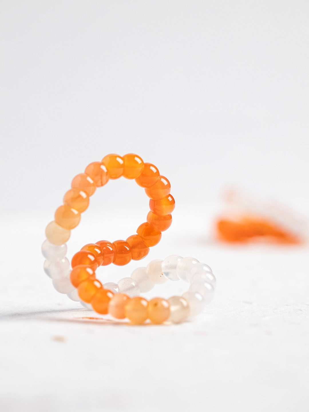 Squishy Agate Bead Rings