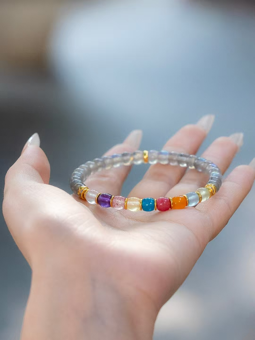 Prism Whisper-- Crystal Rainbow Bracelet