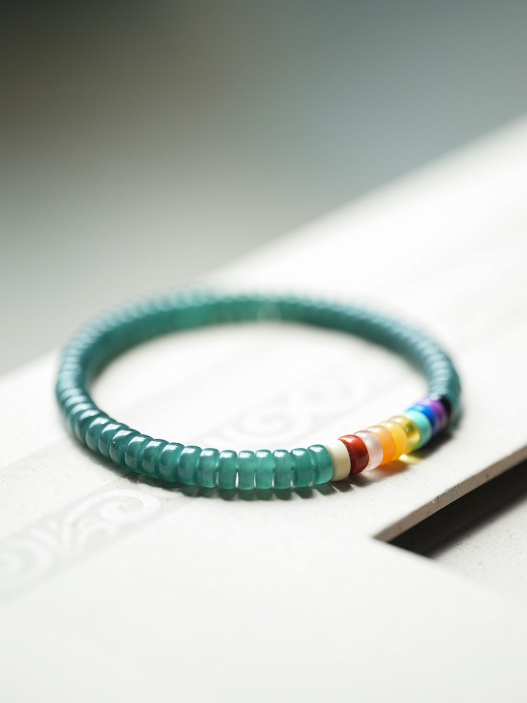 Azure Mosaic Guatemalan Jade Bracelet