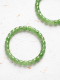 Hetian Bi Jade Bracelet with Gold Foil Inlay